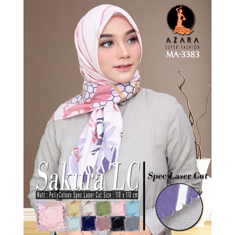 Segiempat/Voal Motif 110x110-5