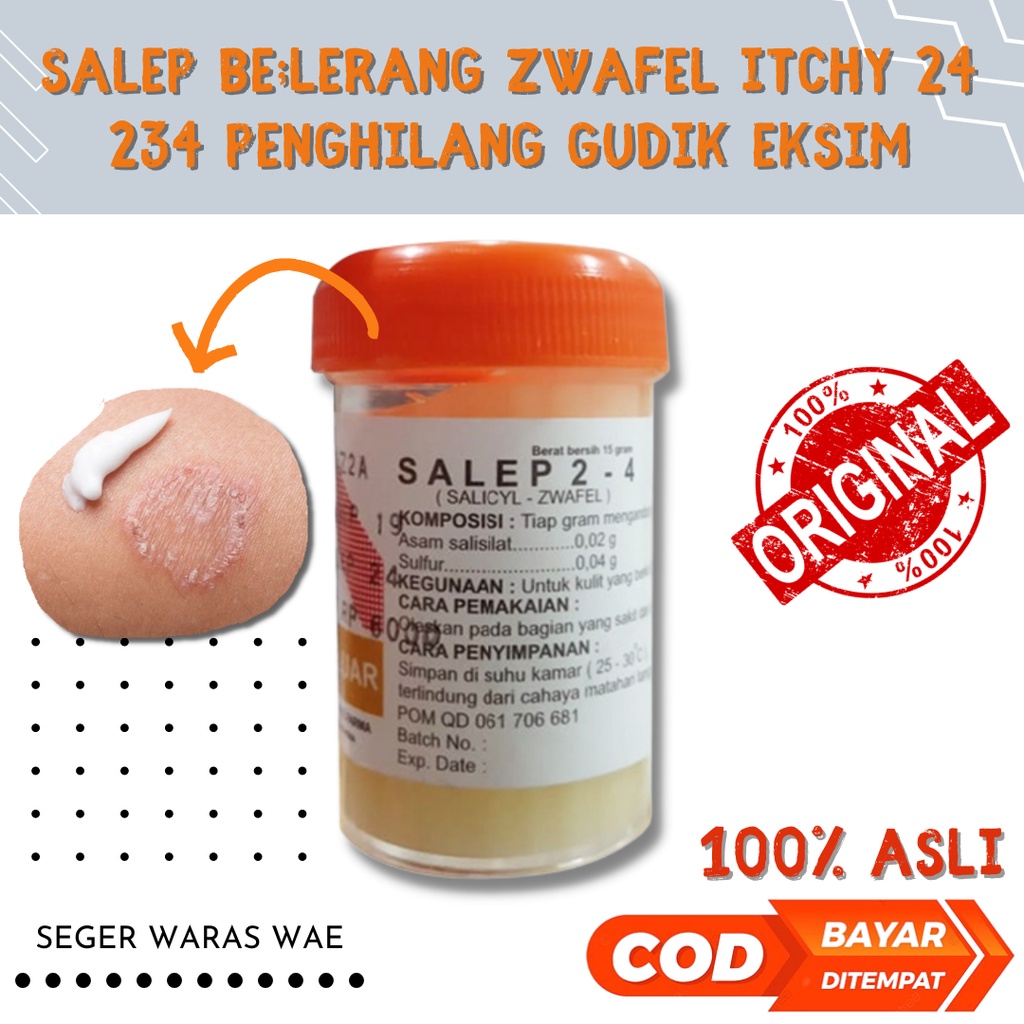 Jual Salep Zwafel Itchy 24 234 Salep Belerang Sulfur / Penghilang Gudik ...