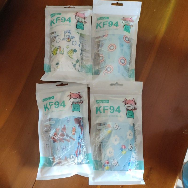 masker KF 94 anak laki laki motif mouson