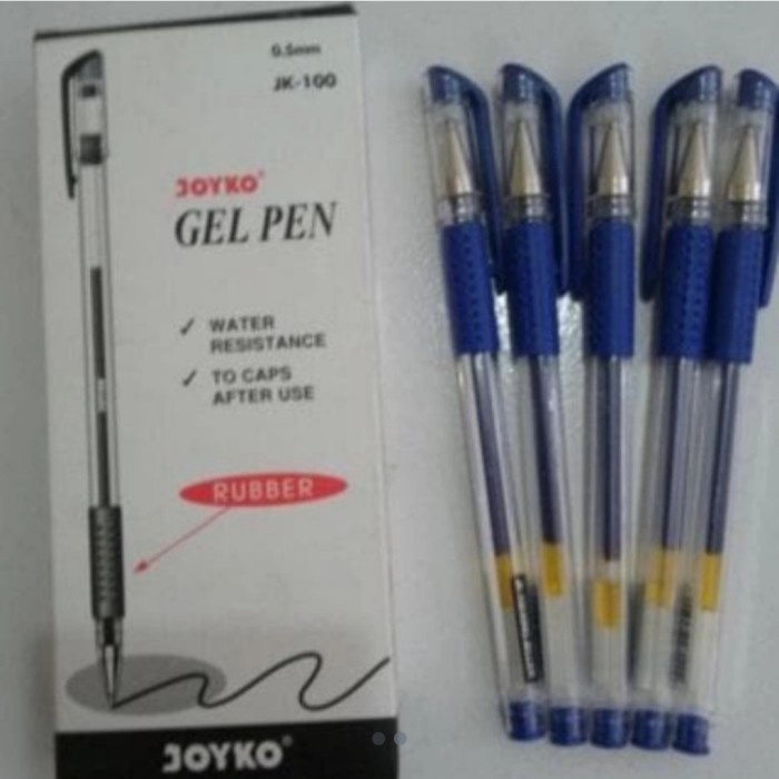 

Berkualitas Pulpen Gel Pen Jk 100 Joyko Selusin (12Pcs) Bagus