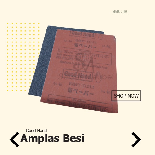 GHB 46 - NO 2.1/2  GOOD HAND BESI GRIT 46 / AMPLAS BESI NO 2.1/2