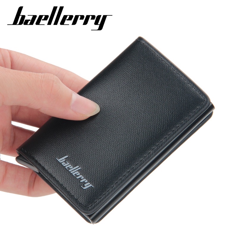 Dompet Kartu Kulit Pria Rfid Wallet Card Holder Baellerry K9138