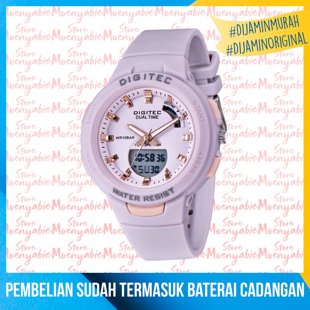 Digitec Wanita BDA 4082T / DG 3082T Original Dan Anti Air Jam Tangan Digitec Wanita-3