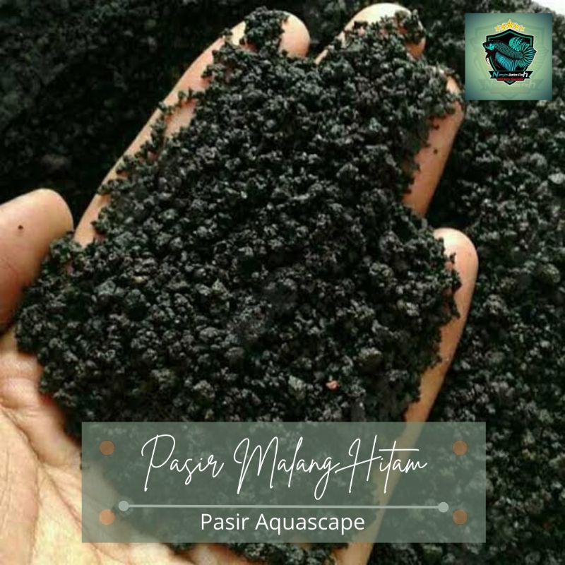 Pasir Malang Hitam Untuk Aquascape/Pasir Malang hitam