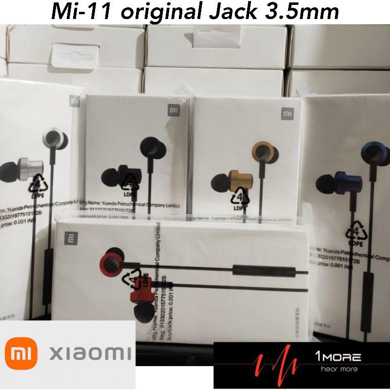 HANDSFREE XIAOMI PISTON 6 Headset Xiaomi Mi Dual Dynamic Original Magnetic Handsfree Earphone Xiaomi