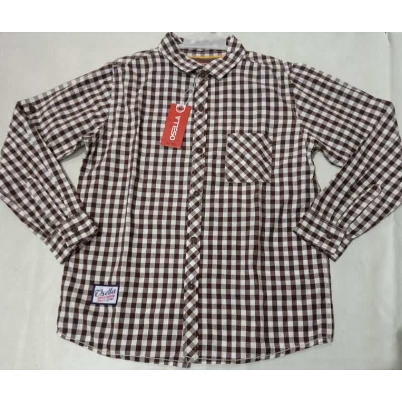 Kemeja Osella Sz 12 Baju Anak Cowok Murah Branded Katun Atasan Keren Hem Murah