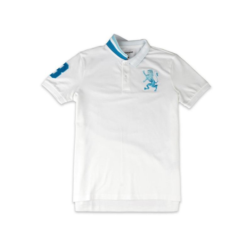 Giordano Polo Mens 3D Lion Kaos Polo Pria