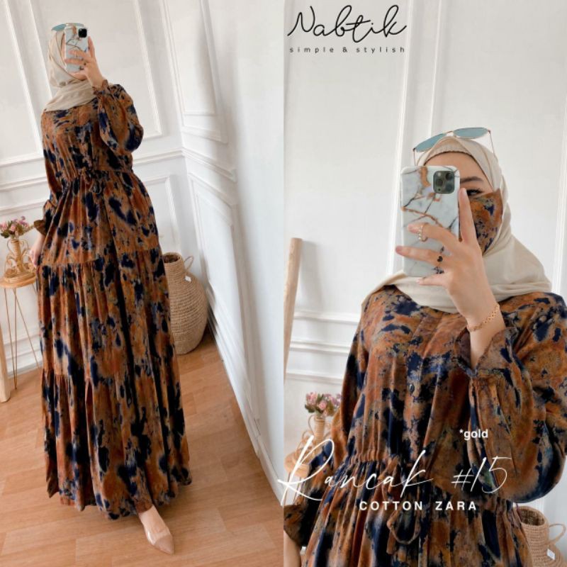'READY' GAMIS COTTON ZARA PREMIUM RANCAK #15 VOL 15 ORIGINAL NABTIK SOLO