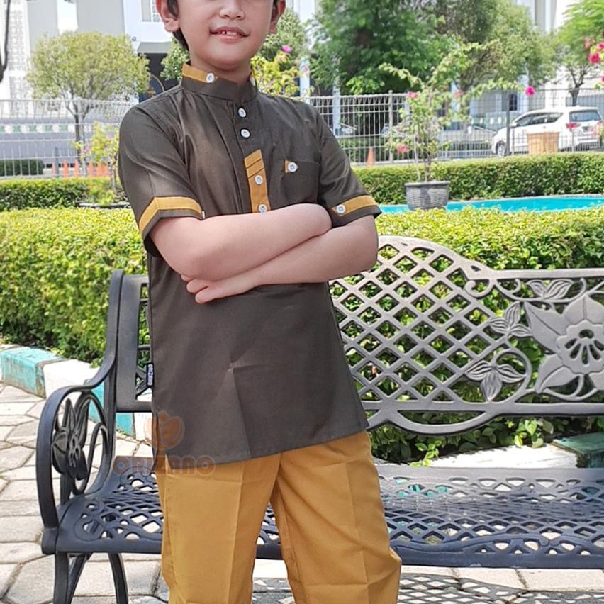 ✦ Orizano Baju Koko Anak Laki-Laki Bahan Katun Toyobo Model RAFFI ۩