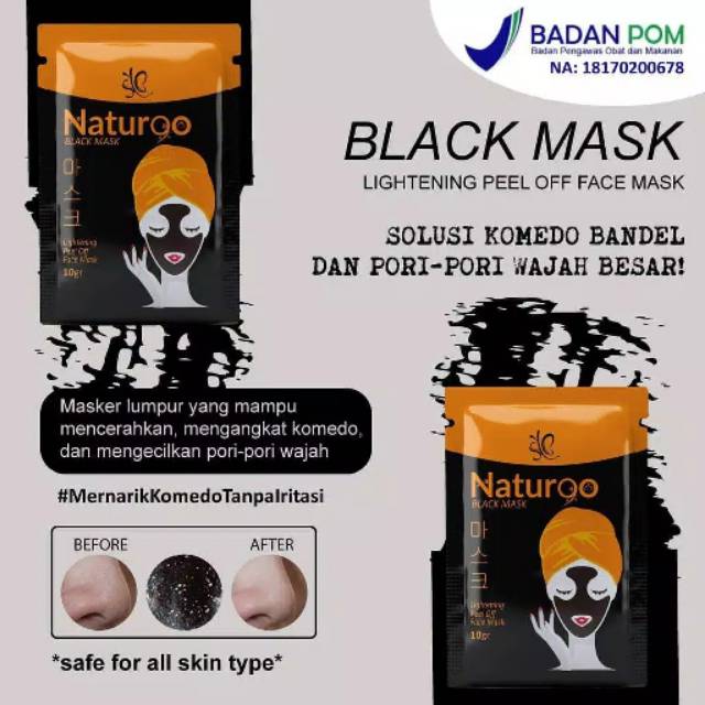 Masker lumpur naturgo syb/ sachet syb naturgo