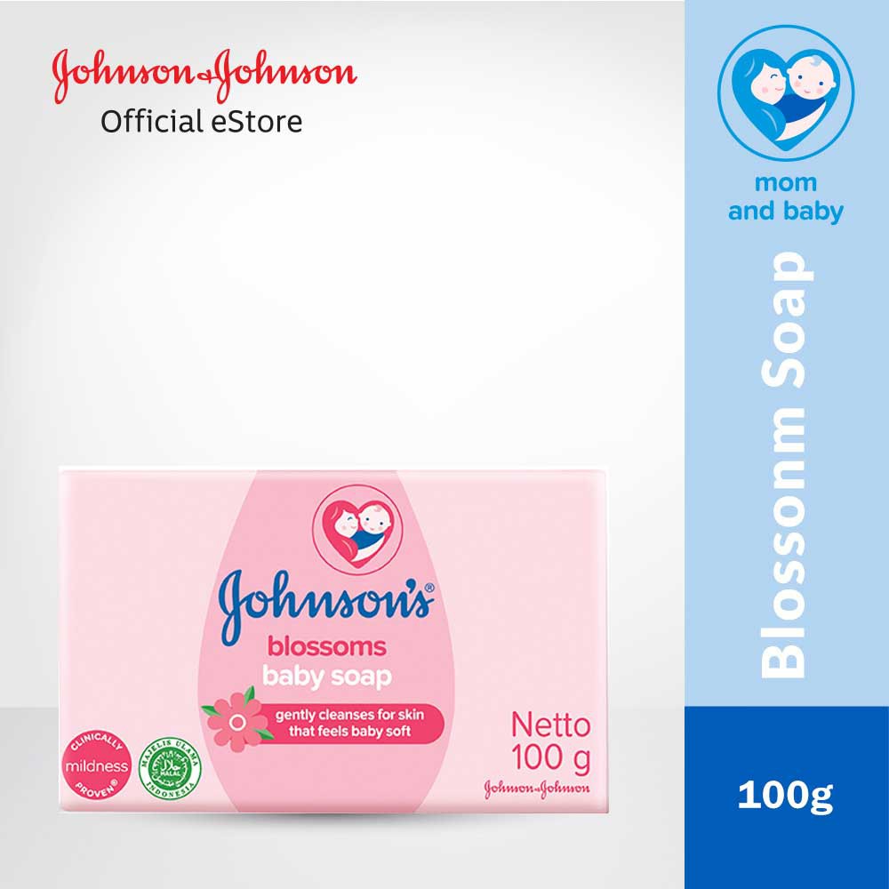 JOHNSONS BABY BLOSSOMS SOAP 100GR / SABUN BAYI