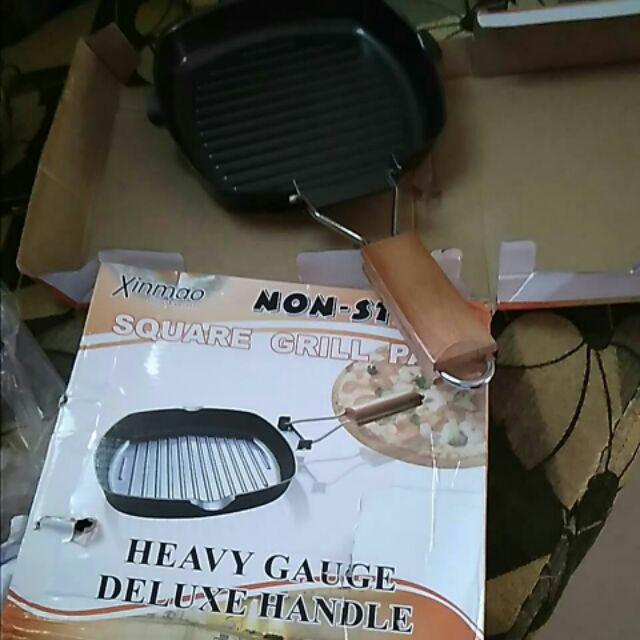 Square Grill Pan Teflon Non Stick Frying Pan Wajan Mini Panci