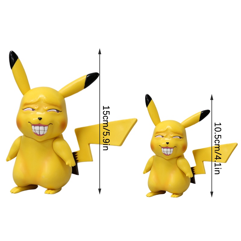 Pokemon Figures Spoof Obscene Pikachu Bulbasaur Psyduck 10-15CM Birthday Present