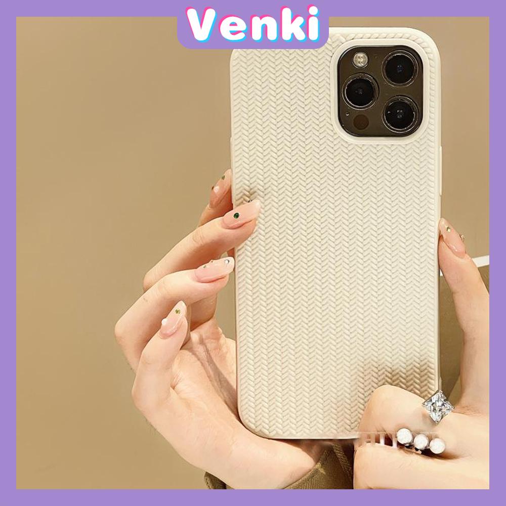 Case For iPhone 14 Series TPU Soft Simple Case Woven Texture Solid Color Black White Case Camera Protection Shockproof Compatible For iPhone 14 13 12 11 Plus Pro Max 7 Plus X XR