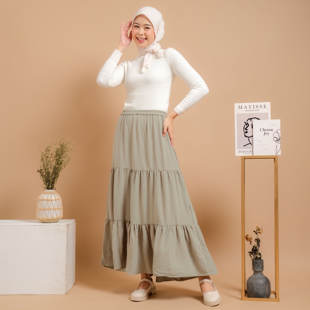 Mayoutfit Deinka Skirt / Rok Layer Wanita-7