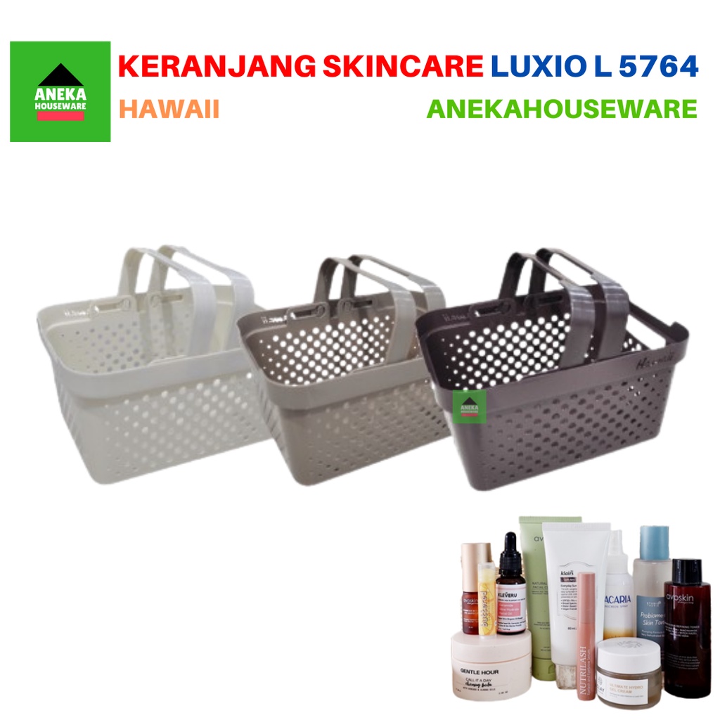 Keranjang Serbaguna Luxio L Keranjang Skincare Hawaii 5764