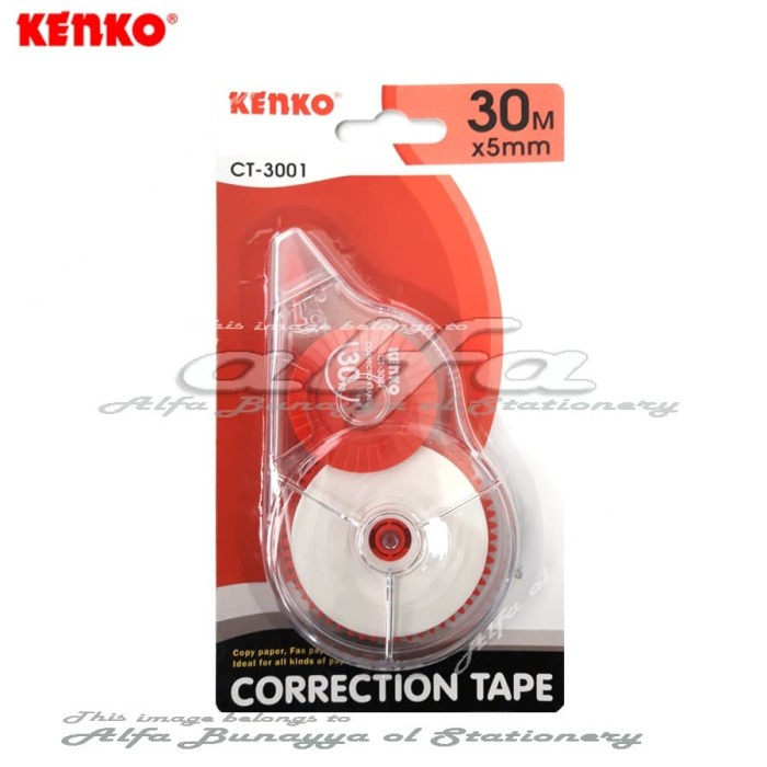 

Kusus Hari Ini Kenko Correction Tape 30M Ct 3001 (12Pc) Tip X 30 Meter Tipe Ex Roll Promo