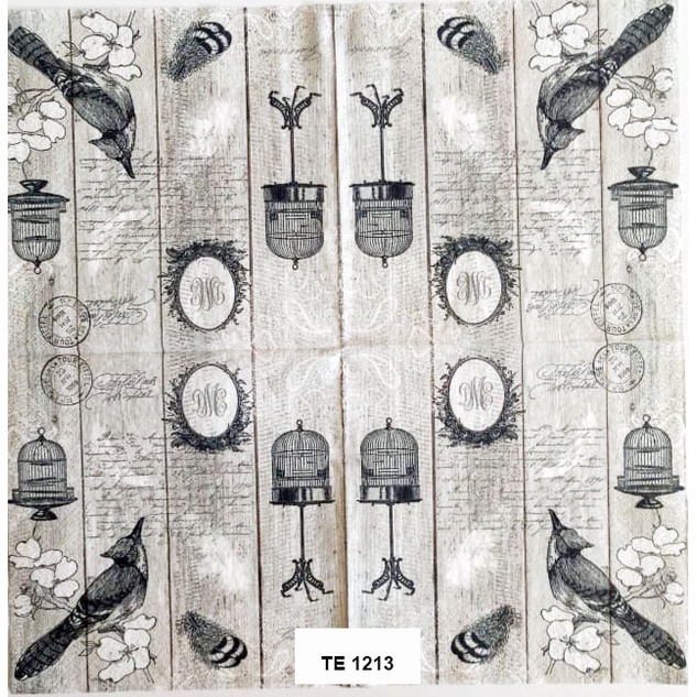 Tisu  Napkin Kerajinan  Decoupage Eropa  33X33 CM TE 1213 TTS