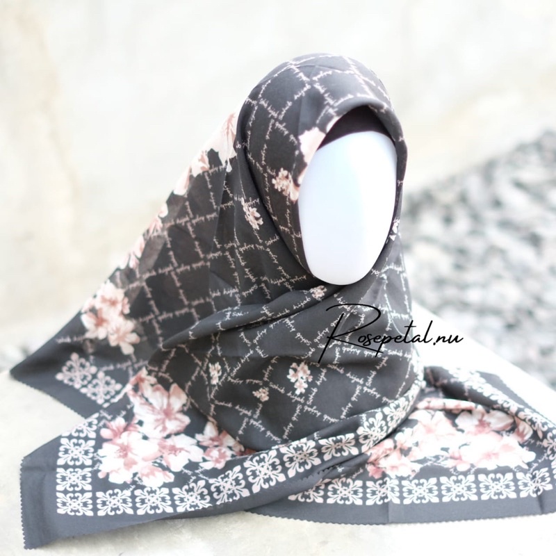 hijab  scarf scarlet motif / hijab motif / hijab bunga / kerudung motif