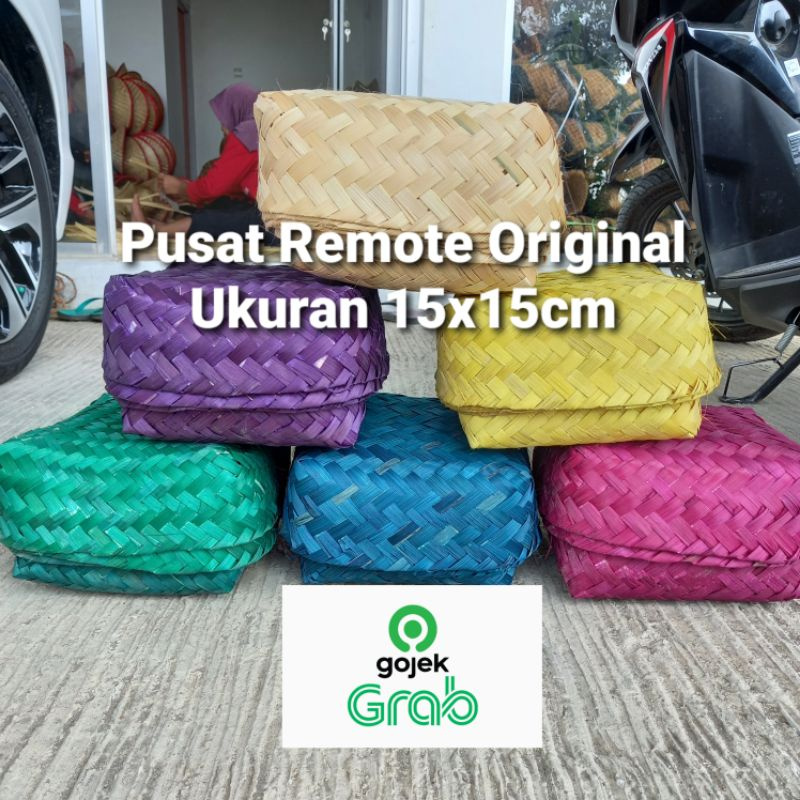 BESEK BAMBU WARNA 15X15 HAMPERS 15CM X 15 CM BESEK NASI QURBAN KURBAN