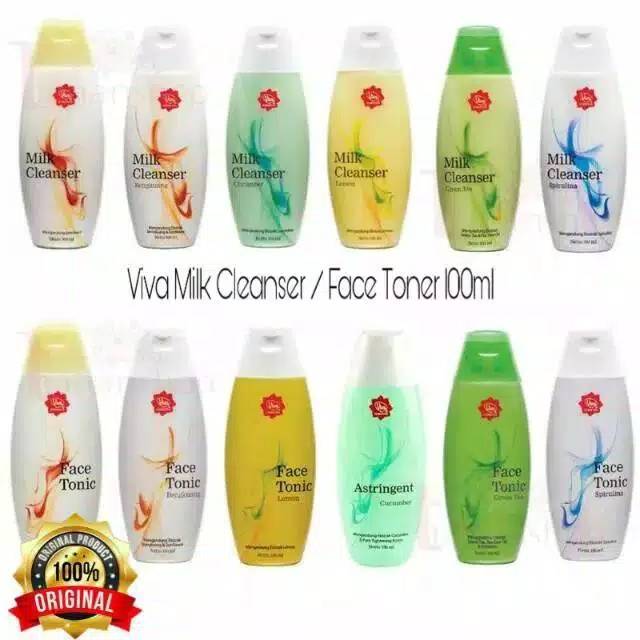 [TERMURAH] Viva Milk Cleanser dan Face Tonic 100ml