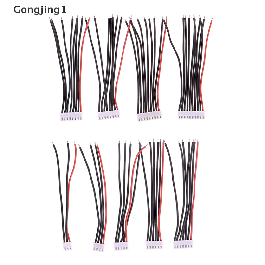 Gongjing1 5Pcs Kabel Balance Charger Baterai LiPo 22AWG JST-XH 2-10P