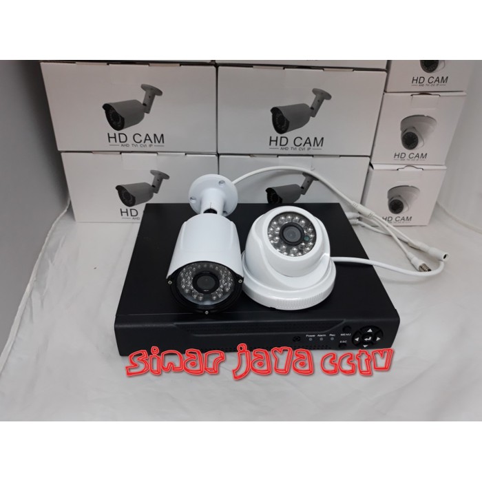 PROMO PAKET CCTV FULL HD 3MP 4CHANEL (2CMERA)