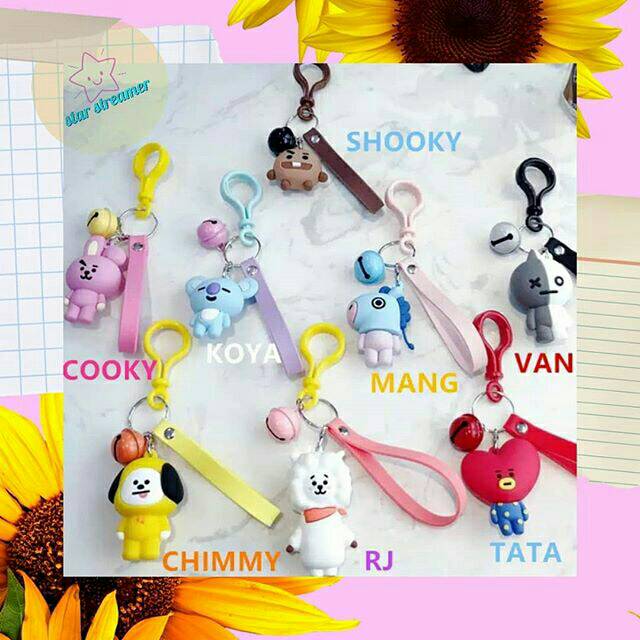BT21 Keychain BTS Merch KPOP Key Chain