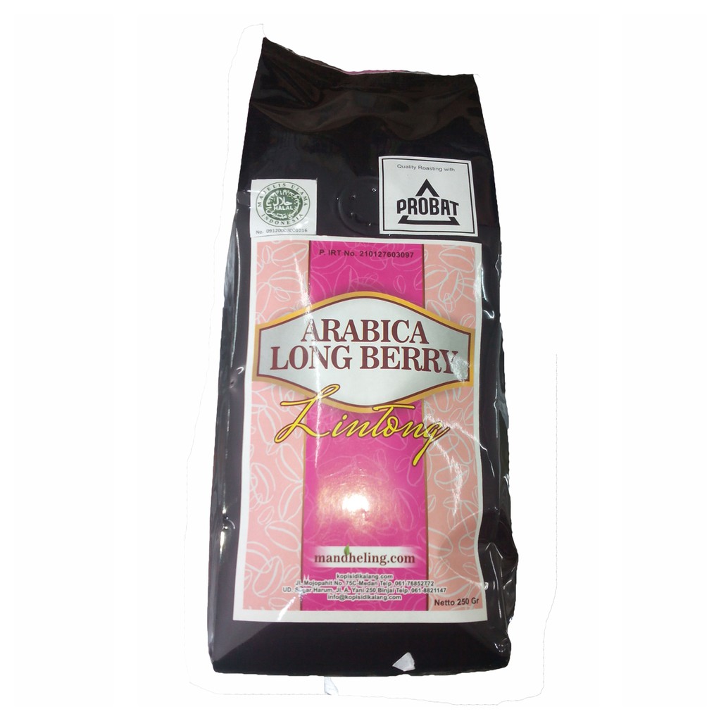 

Kopi Lintong Arabica Long Berry 250Gr - Biji