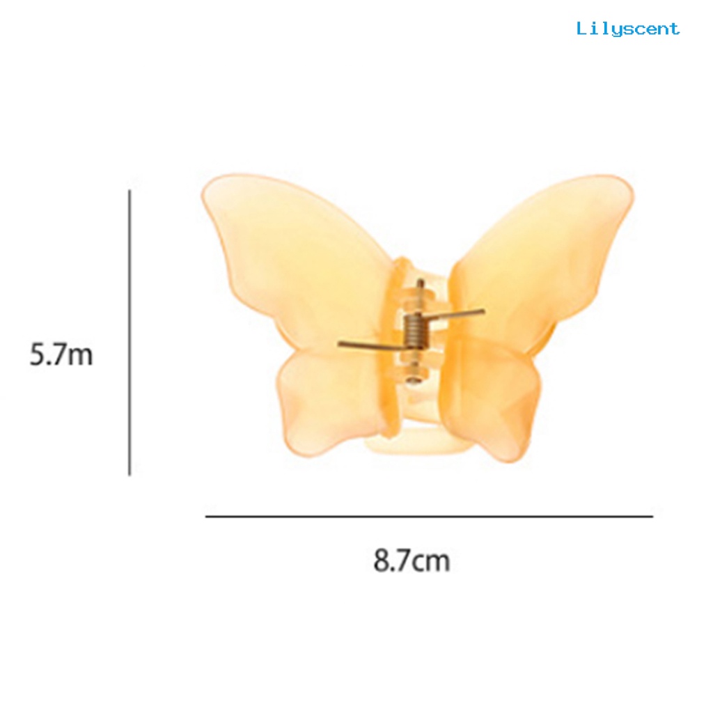 Ls Jepit Rambut Cakar Bentuk Kupu-Kupu Elegan Untuk Wanita