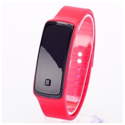 ✅COD JT002 Jam Tangan Led Digital Watch Pria Wanita Fashion Sport Keren Souvenir Import-Var 1 Merah