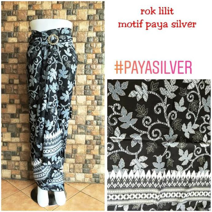 ROK LILIT BATIK / ROK LILIT / BAWAHAN KEBAYA / ROK KEBAYA / ROK WISUDA-Paya Silver