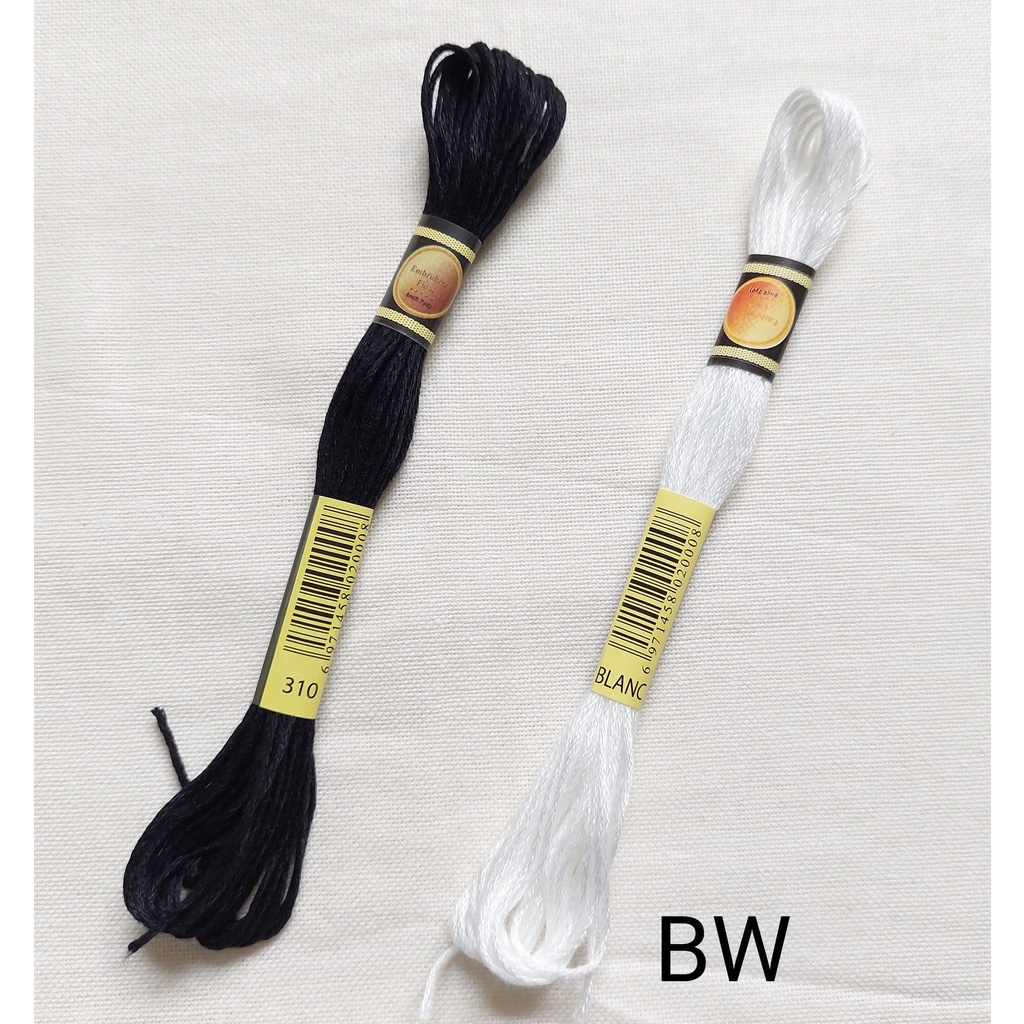 Benang Sulam CXC (Similar to DMC) BW SERIES