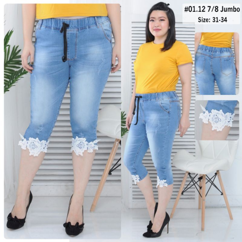  Celana  Jeans  wanita  7 8 Rumbay Jumbo 31 34 Tara TERBARU  