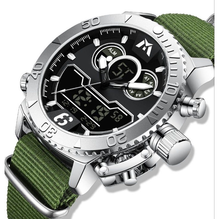 MEGALITH Jam Tangan Analog Digital Pria 8267 M