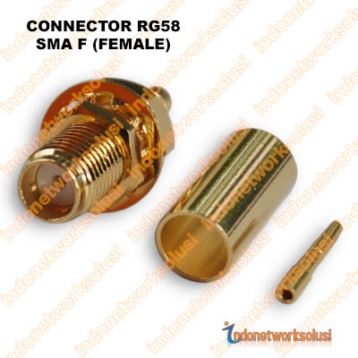 KONEKTOR CONNECTOR RG58 SMA F (FEMALE)