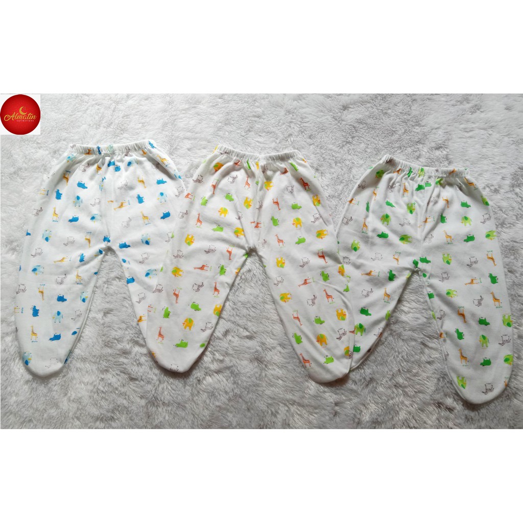 3 PCS Celana Panjang Bayi Kaki Tertutup /  Celana Panjang Bayi motif Polkadot / Celana Panjang 3 Pcs