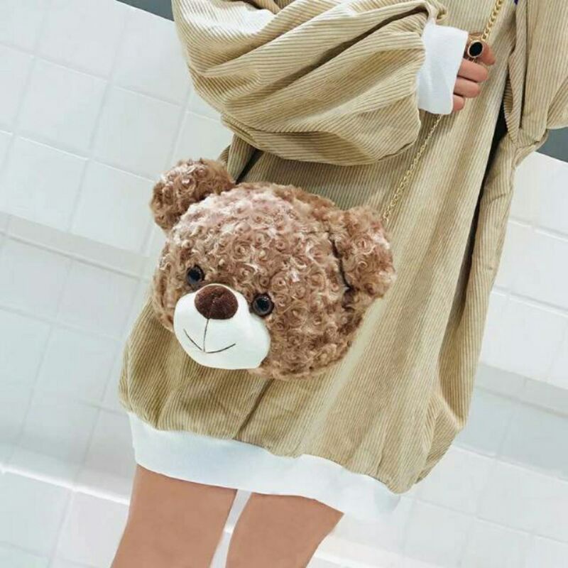 Tas slempang wanita boneka teddy bear