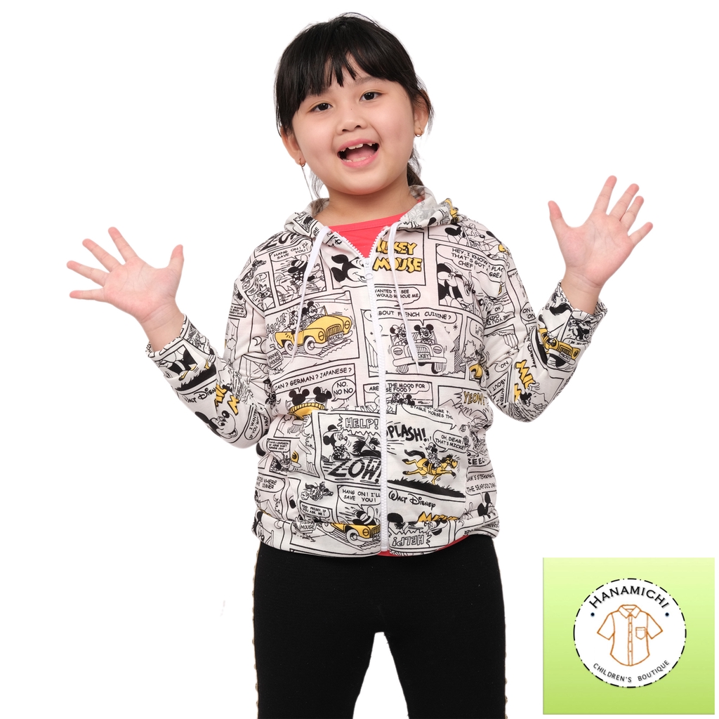 Hanamichi SONA Hoodie Anak Lengan Panjang Motif Kartun