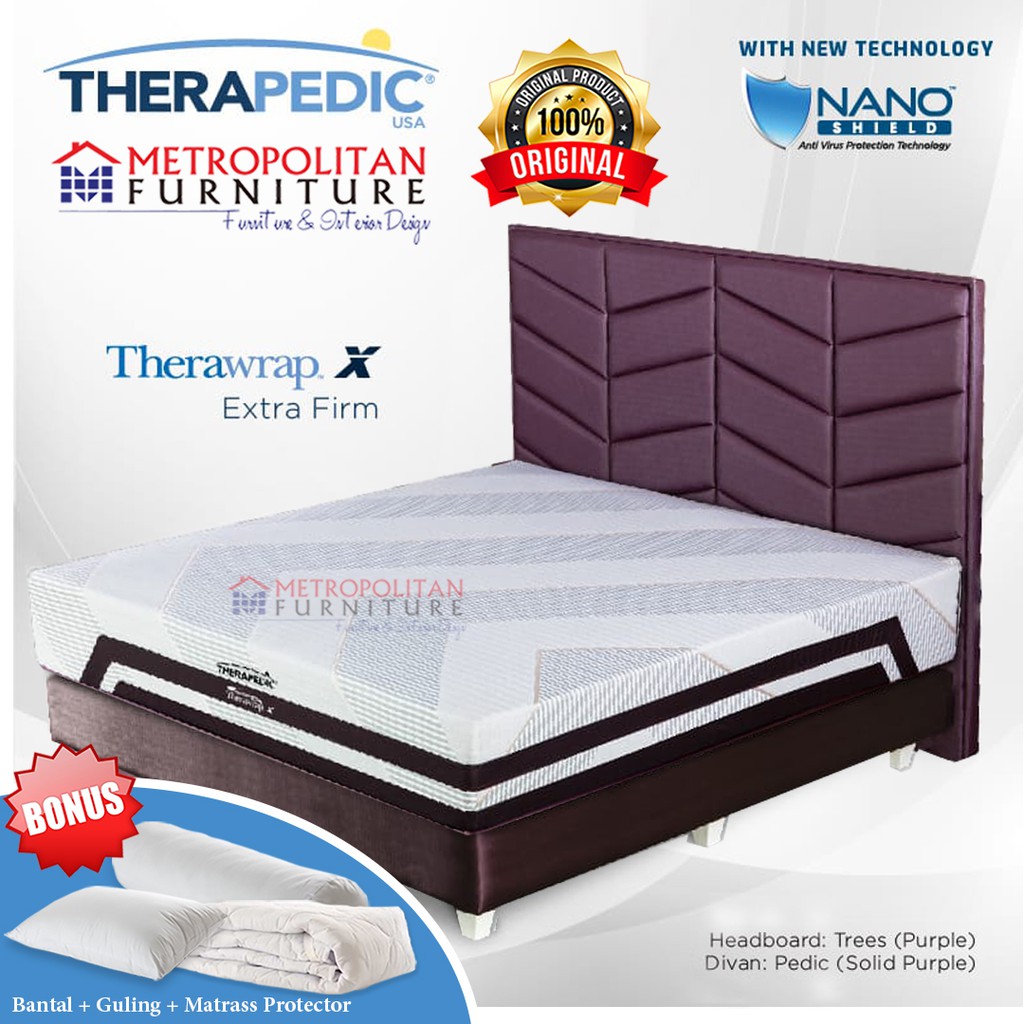 Set Springbed THERAPEDIC Therawrap X Full Set / Spring bed Matras