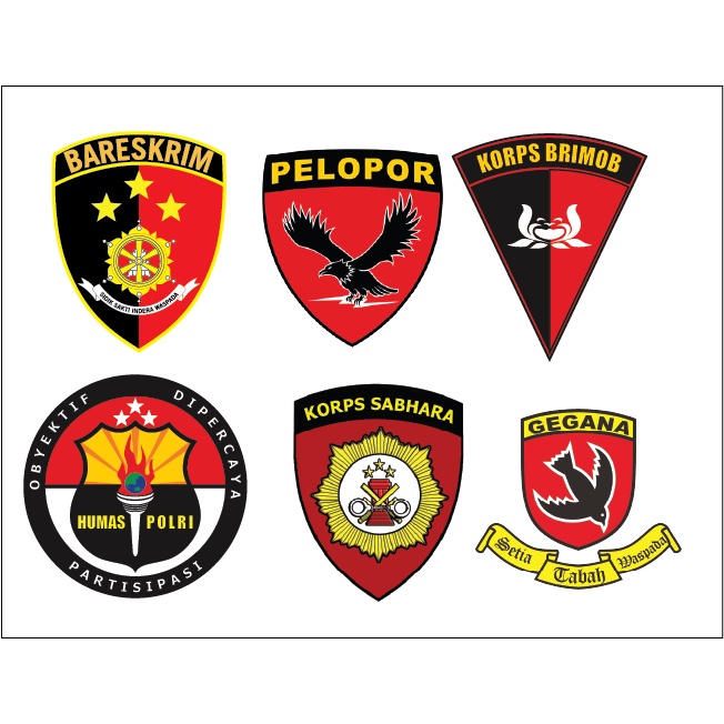 

STIKER VINYL LOGO-LOGO KESATUAN (DIJUAL SATUAN)