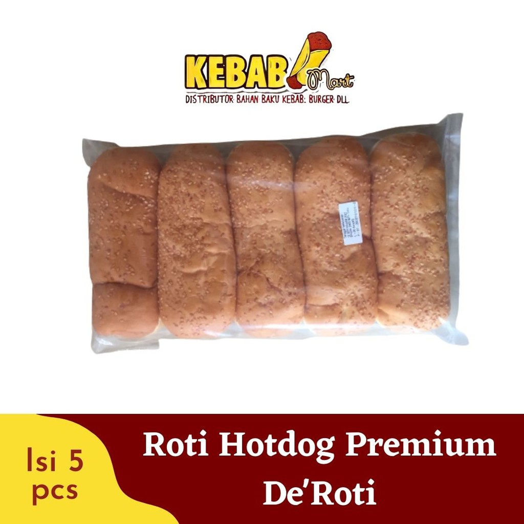 Roti Hotdog Roti Hot beef DE ROTI ISI 5 PCS