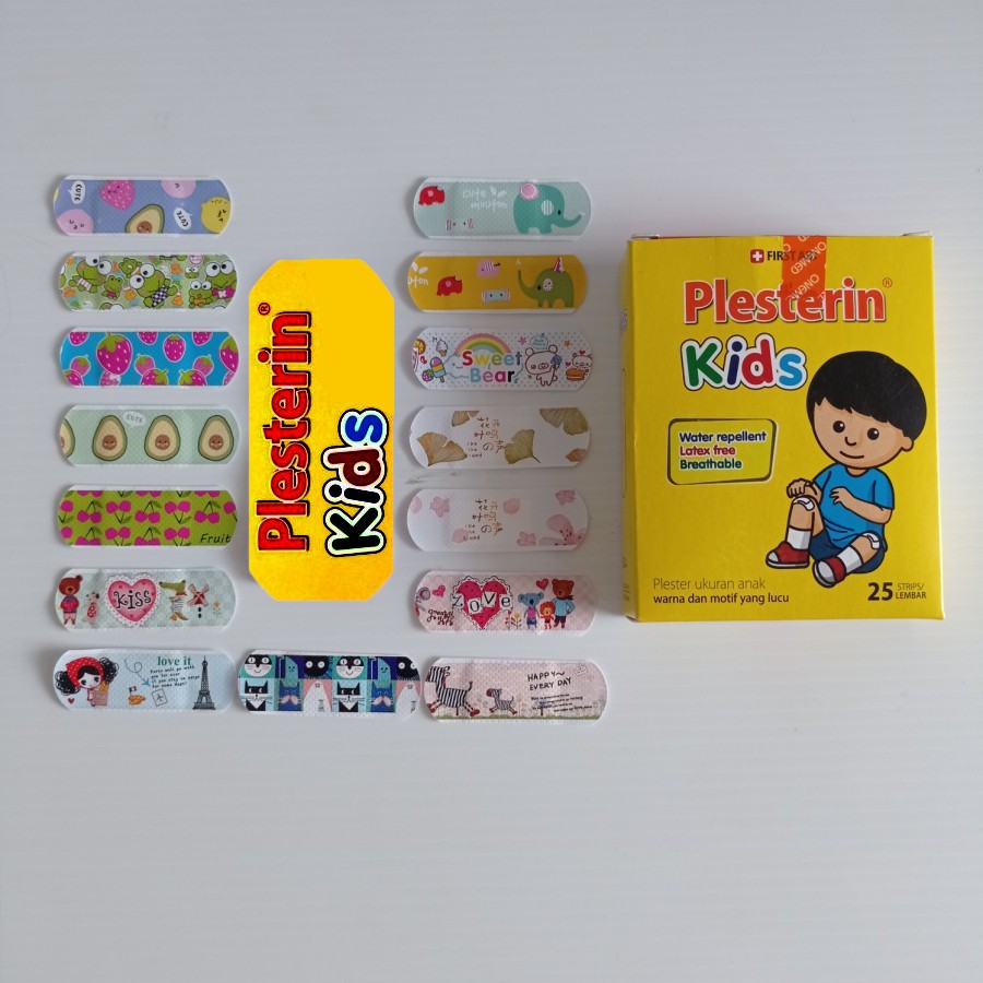 Onemed Plesterin Kid isi 25 Pcs - Kids Plester Luka Anak 1 Box