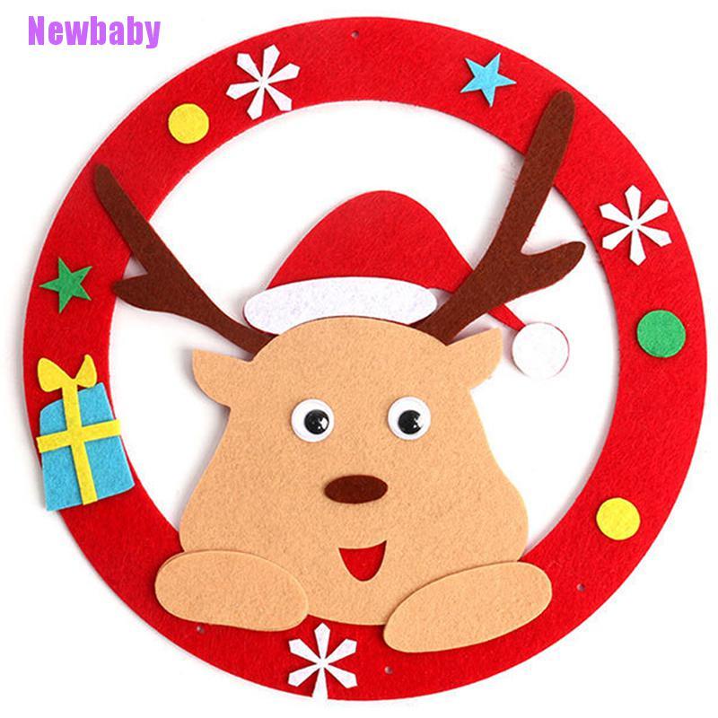 (Newbaby) Mainan Lonceng Angin Bahan Felt Untuk Kerajinan Tangan Anak DIY