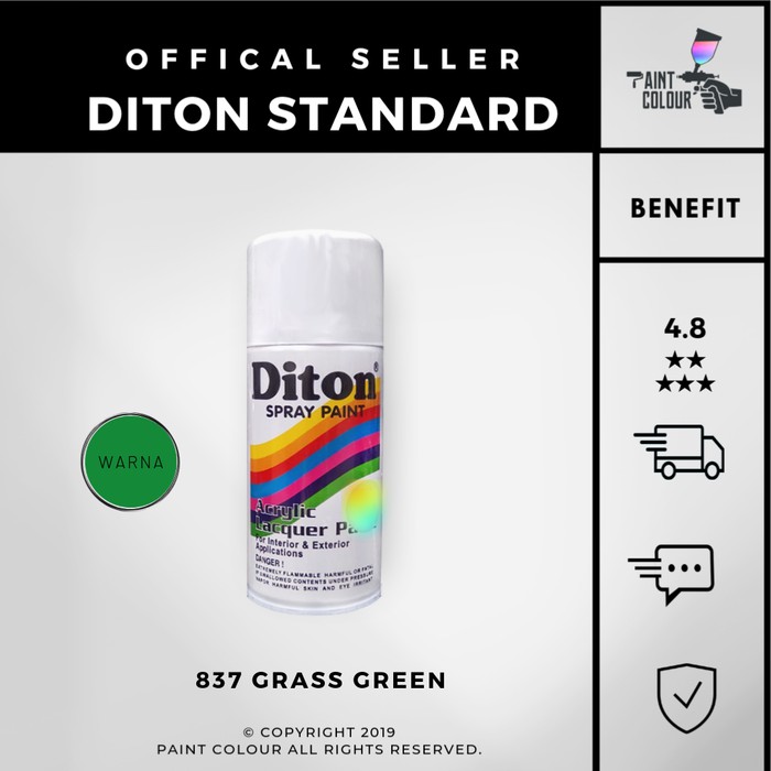 Diton 837 Grass Green Cat Semprot/Pylox/Samurai Motor/Helm/Gundam