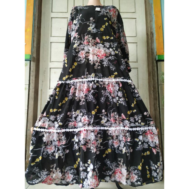 termurah gamis Monalisa canda renda