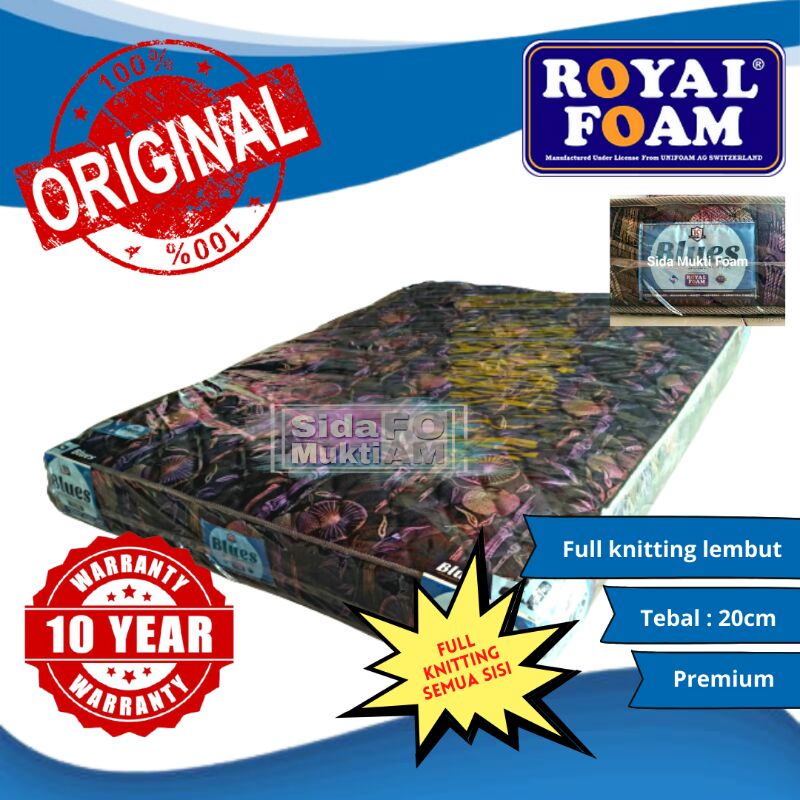 KASUR BUSA REBONDED UNTUK OBESITAS ROYAL BLUES BY ROYAL FOAM