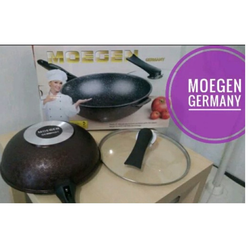 PANCI MOEGEN GERMANY / PANCI WOK PAN MURAH / PANCI LAPISAN MARBLE TEBAL