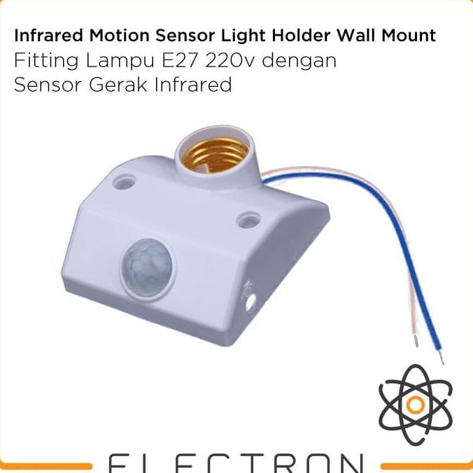 Kualitas Terbaik] Fitting Lampu E27 220V Dengan Sensor Gerak Infrared Motion Sensor
