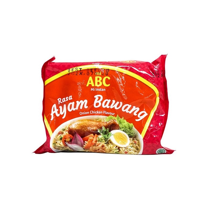 

Mie ABC Ayam Bawang 65g barcode 8992388111237 PER PCS